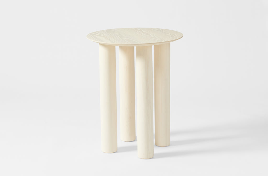 Abigail Castañeda White Side Table – MARCH