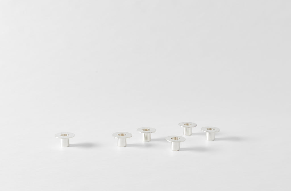 Aldo Cibic Tete-a-Tete Silver Candle Holder