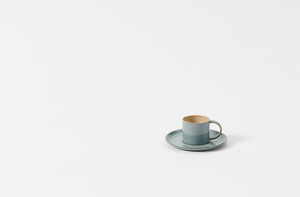 Anita Le Grelle Smoky Blue Espresso Cup and Saucer