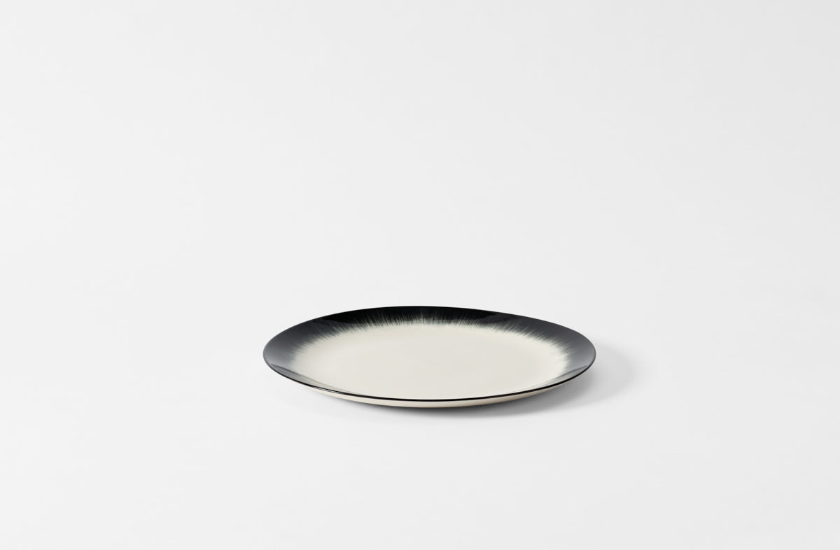Ann Demeulemeester Cream and Black Dinner Plate