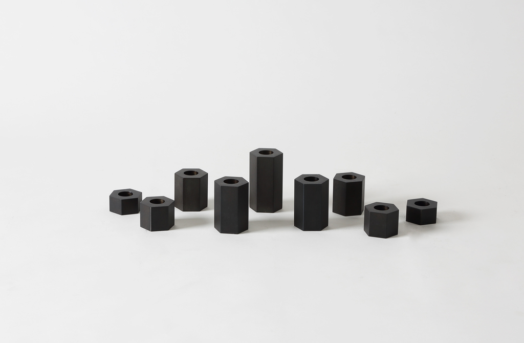 MARCH Patinated Steel Menorah