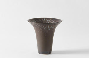 Christiane Perrochon Grey Brown Spot Flared Vase