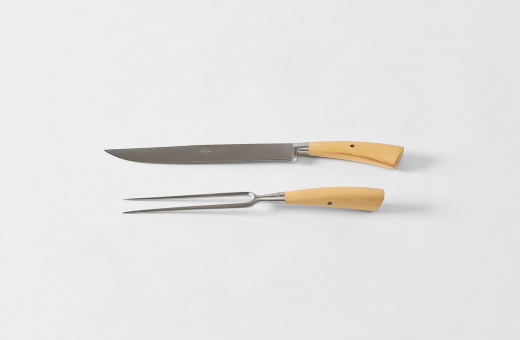 Berti Boxwood Carving Set