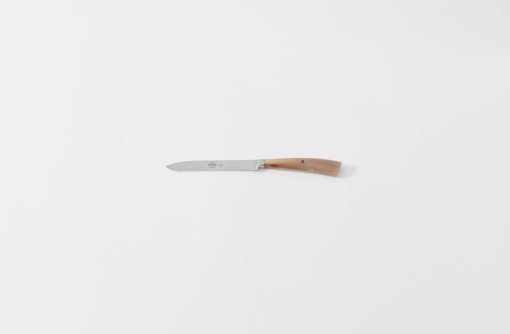 Berti White-Handled Italian Kitchen Knives, Handmade