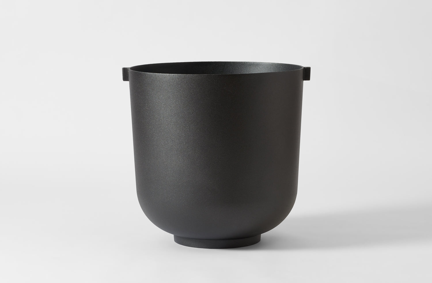 Tall Black Powder-Coated Cast Aluminum Planter