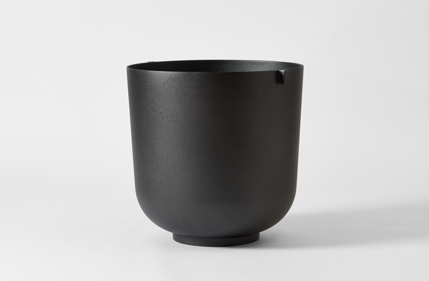 Tall Black Powder-Coated Cast Aluminum Planter