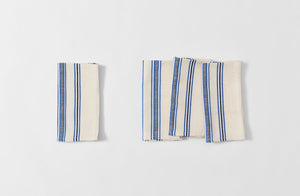 Blue and White Stripe Cotton Napkin