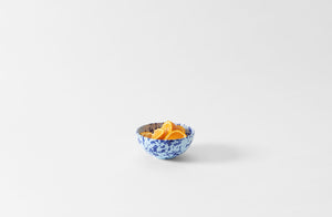 Blue on Blue Splatterware Cereal Bowl