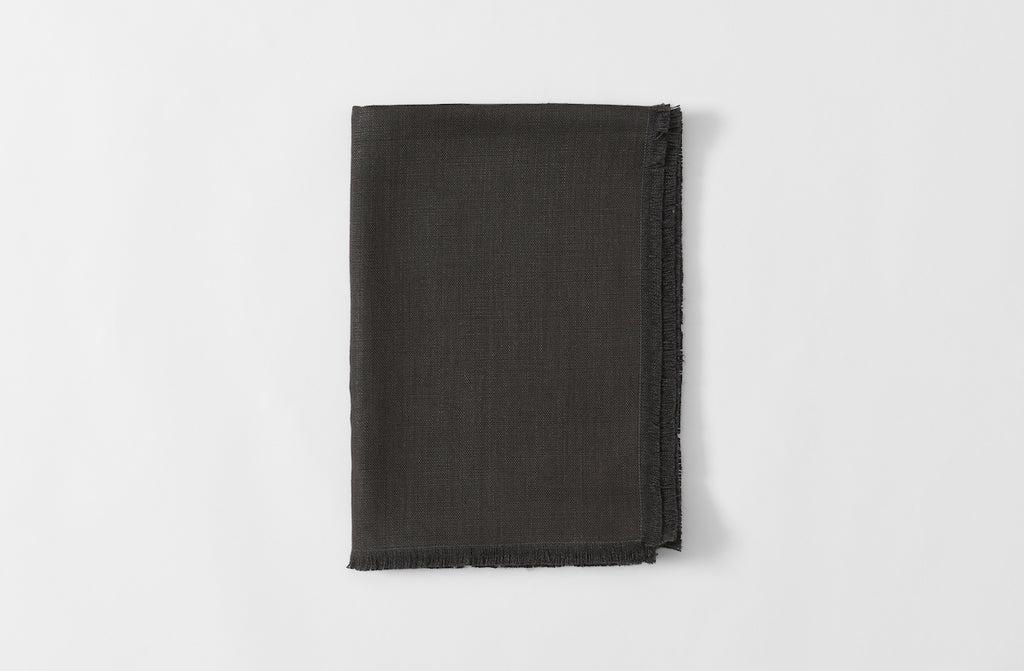 Boxwood Linen Arabica Fringed Runner