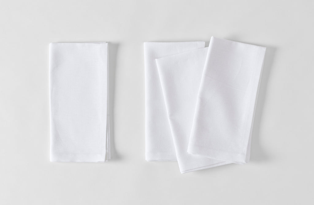 Boxwood Linen White Napkin