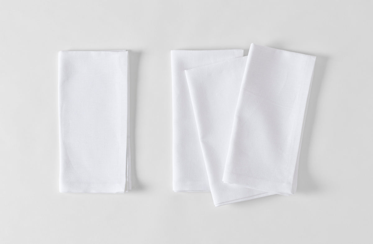 Boxwood Linen White Napkin