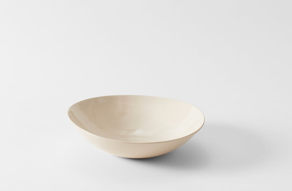 Brickett Davda White Medium Round Bowl