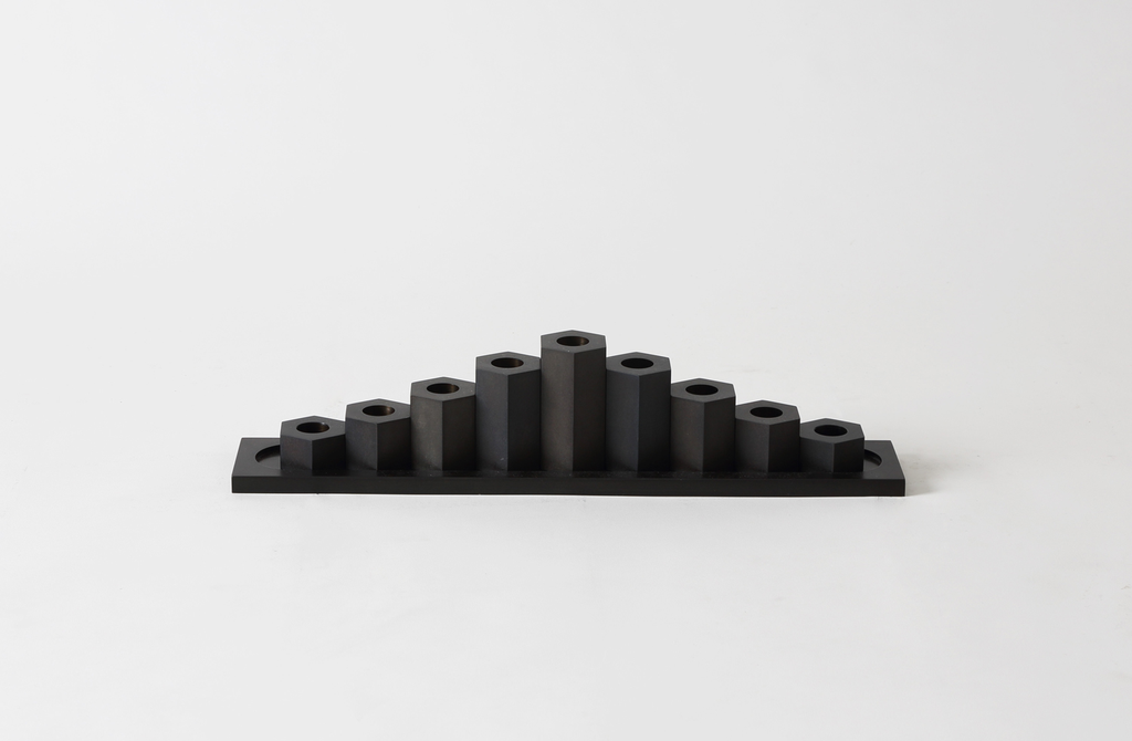 MARCH Patinated Steel Menorah