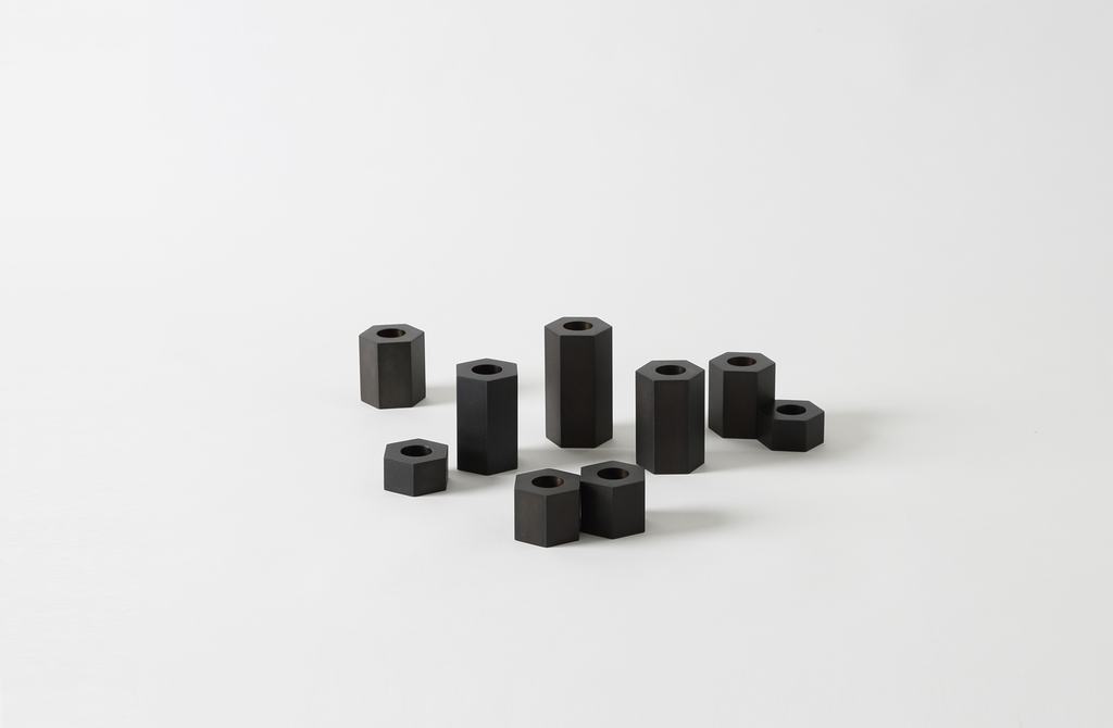 MARCH Patinated Steel Menorah