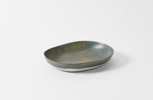 Christiane Perrochon Grey Blue Oval Serving Platter