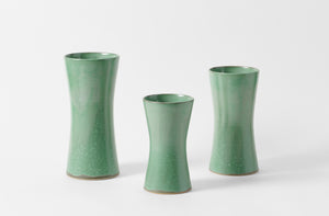 Christiane Perrochon Jade Large Hourglass Flower Vase