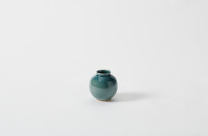 Christiane Perrochon Shiny Teal Petite Boule Vase
