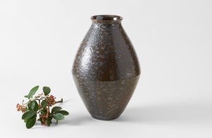 Christiane Perrochon Brown Beige Spot Large Vase