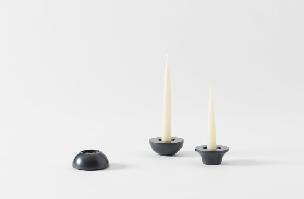 Commune Bronze Totem Candle Holders