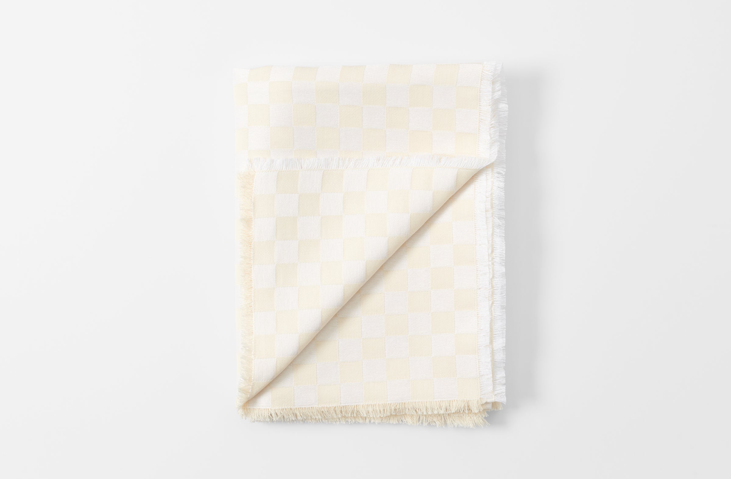 Cream Check Tablecloth
