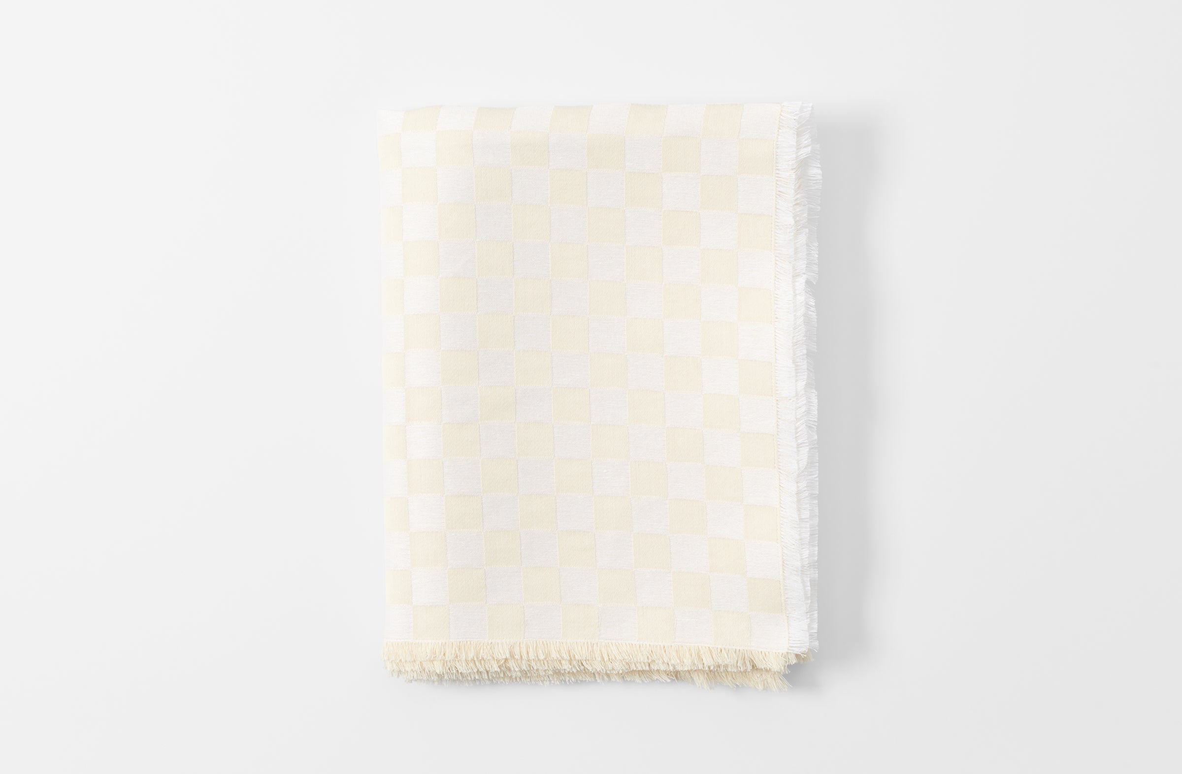 Cream Check Tablecloth