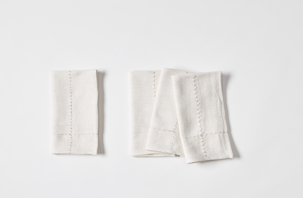Natural Pulled Napkins Set