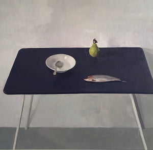 Objects on a Blue Table