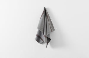 Grey and Brown Piano Stripe Kitchen Towel