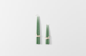 Hand Dipped Sage Green Taper Candles