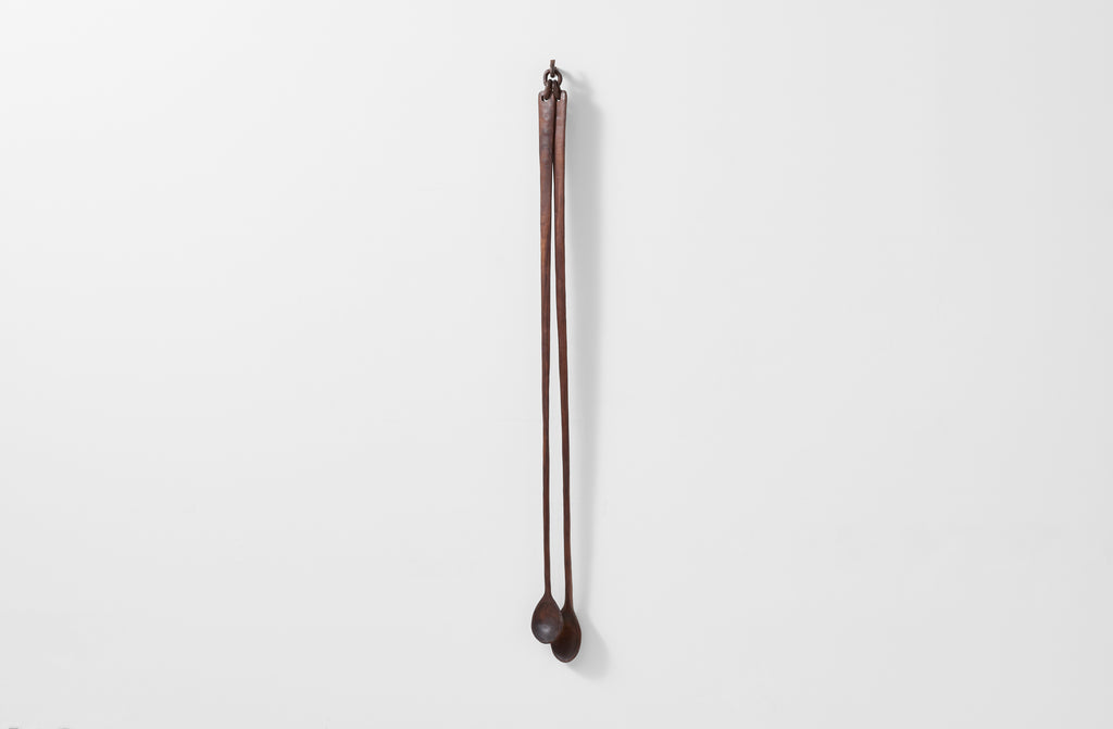 Walnut Double Spoon Sculpture
