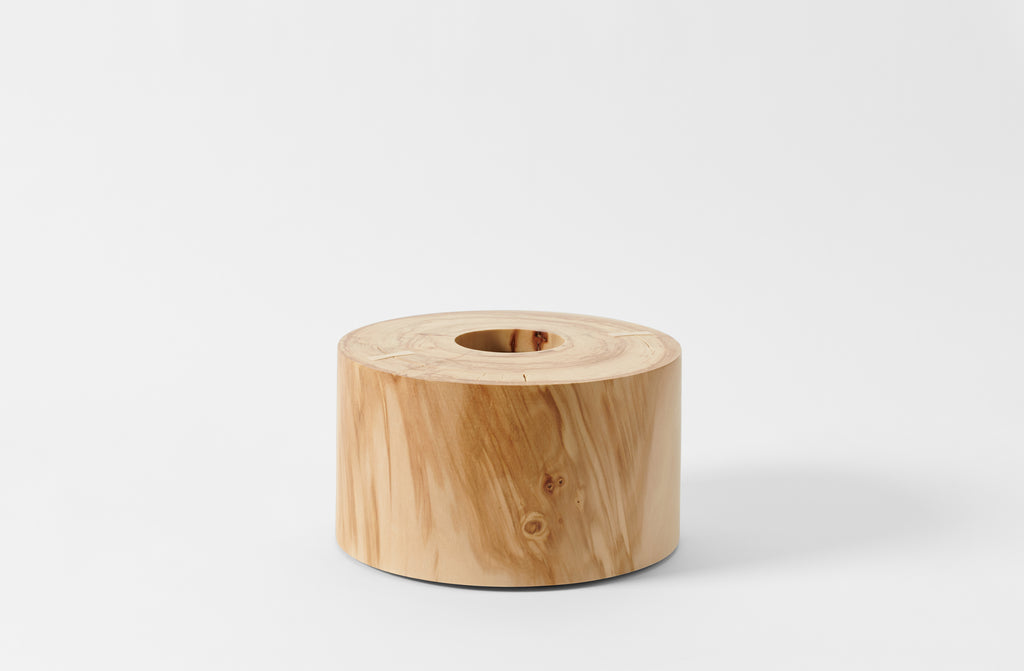Sweet Gum Short Drum Vessel with Butterflies