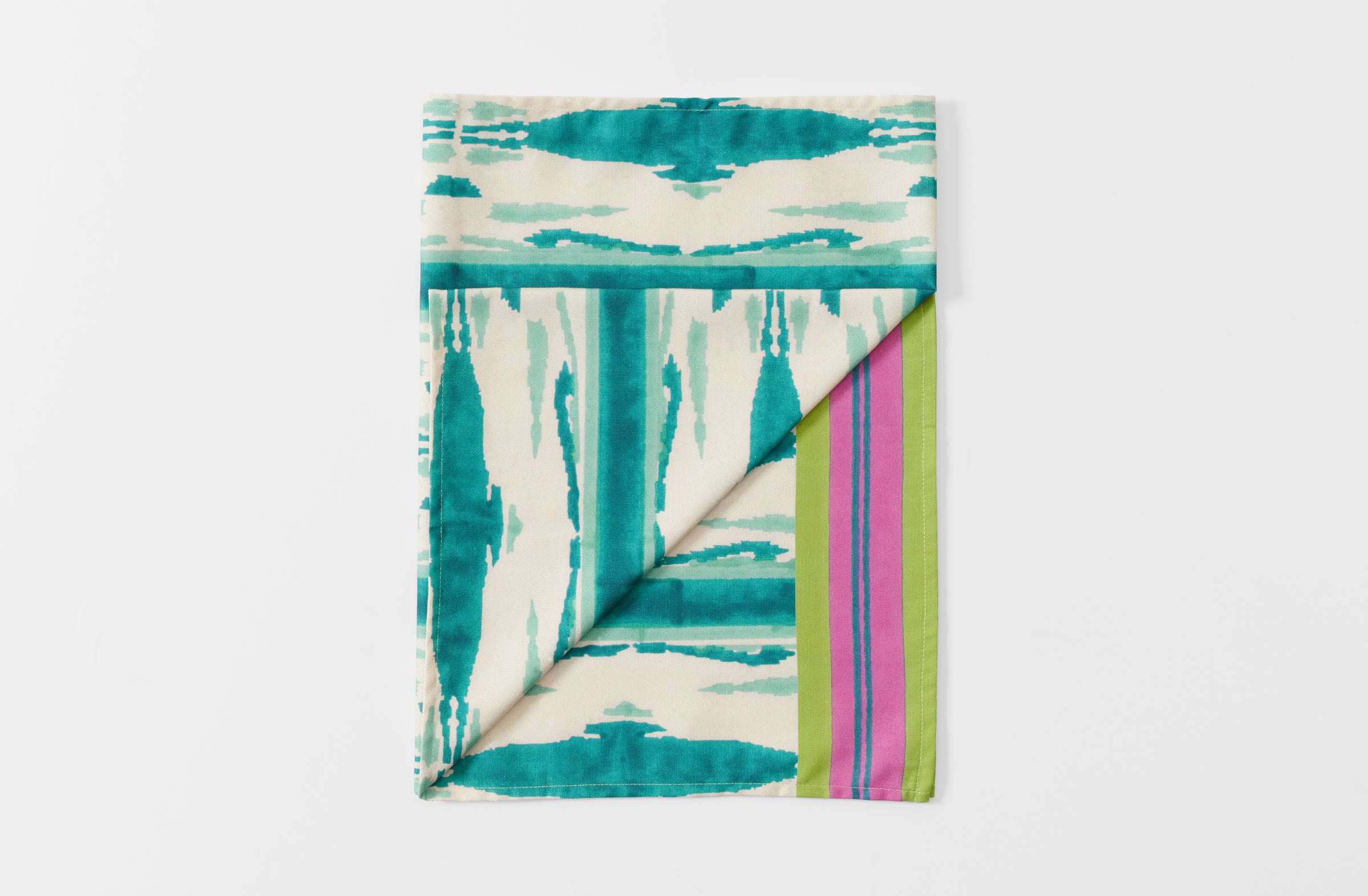 Lisa Corti Flame Peacock Veronese Table Runner