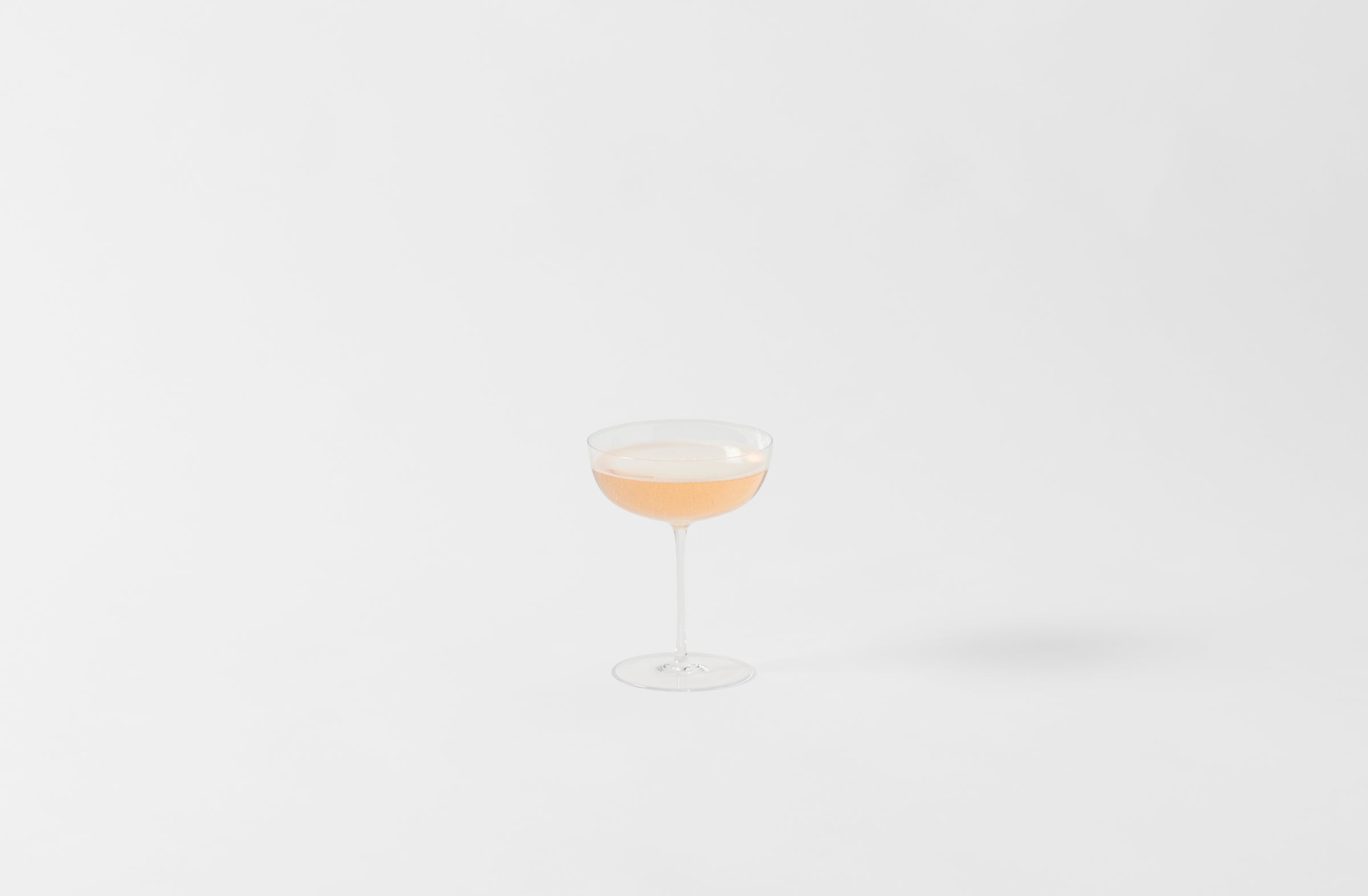 lobmeyr polka champagne cup with sparkling red