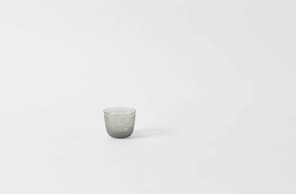 single lobmeyr viennese lace engraved grey alpha tumbler