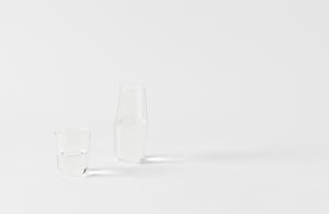 R+D Lab Luisa Ribbed Glass Bonne Nuit Carafe