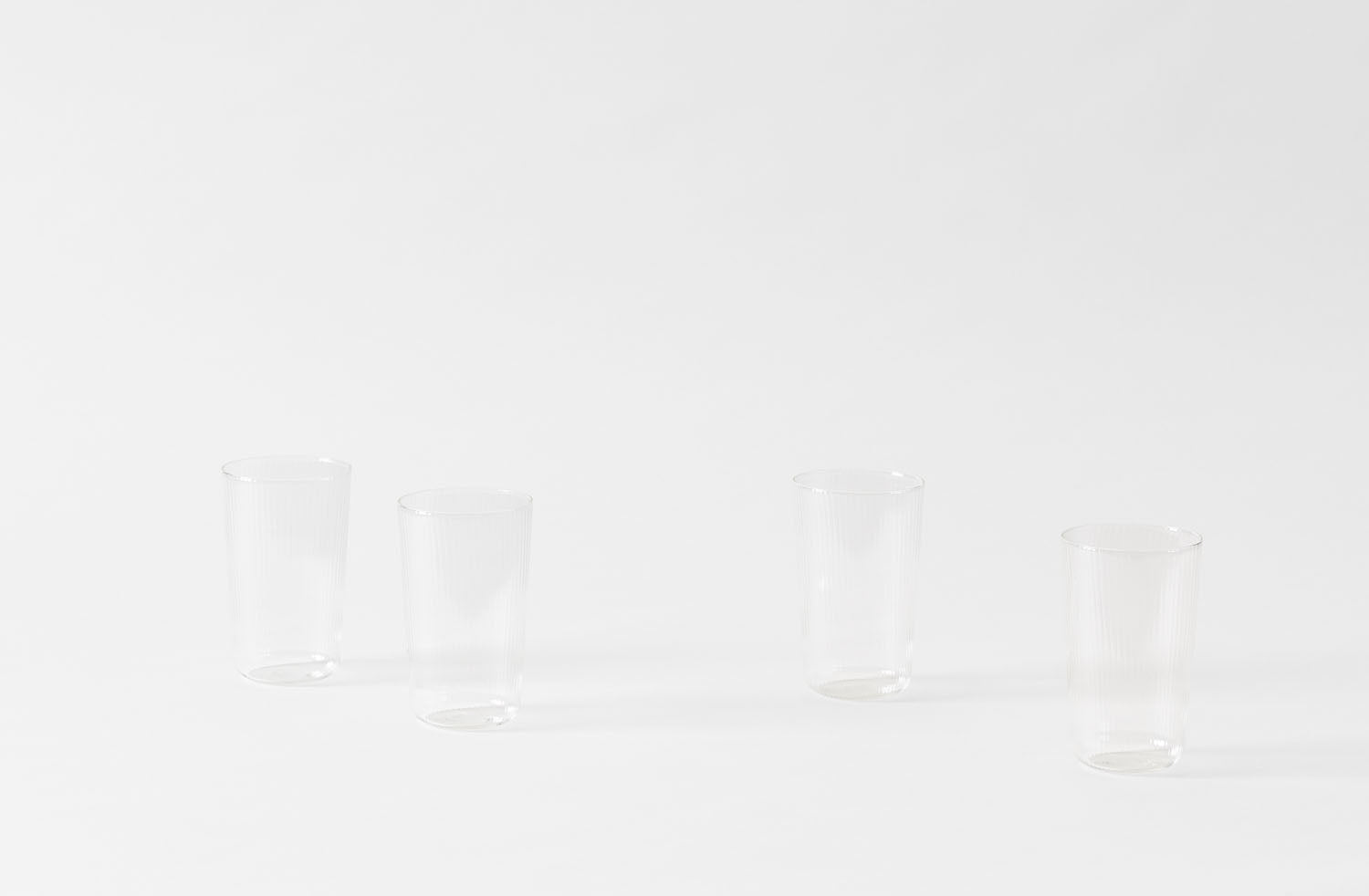 R+D Lab Luisa Ribbed Water Glass