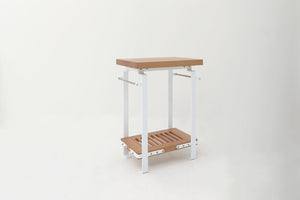 MARCH Small Worktable with One Shelf by Union Studio