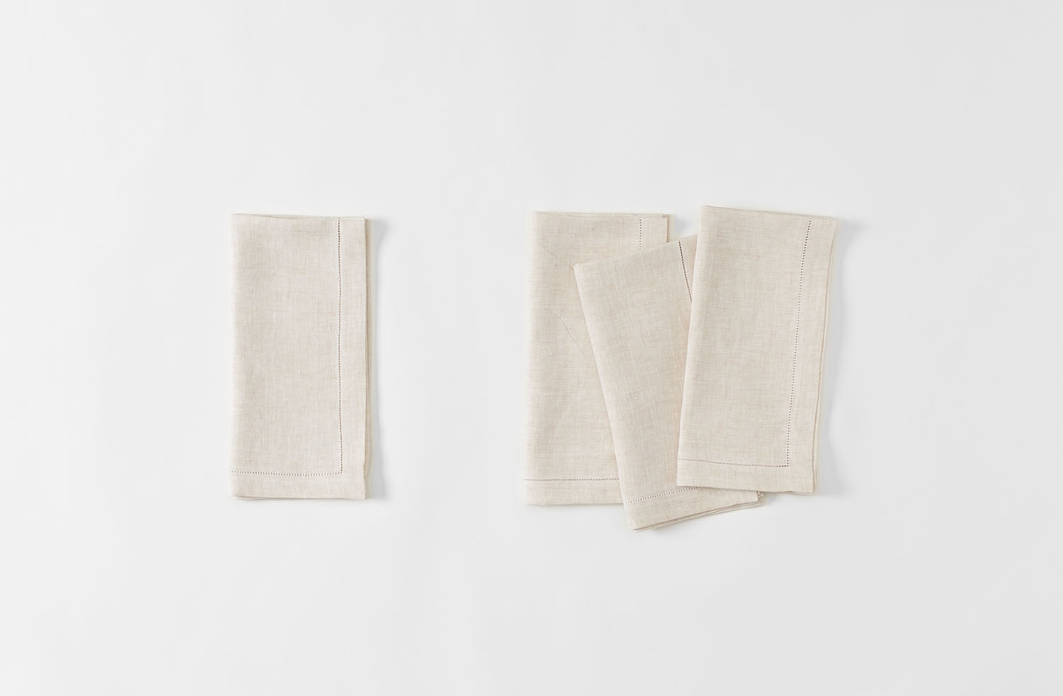 MARCH Oat Irish Linen Hemstitch Napkin