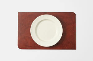 Peter Speliopoulos Chestnut Leather Rectangle Placemat