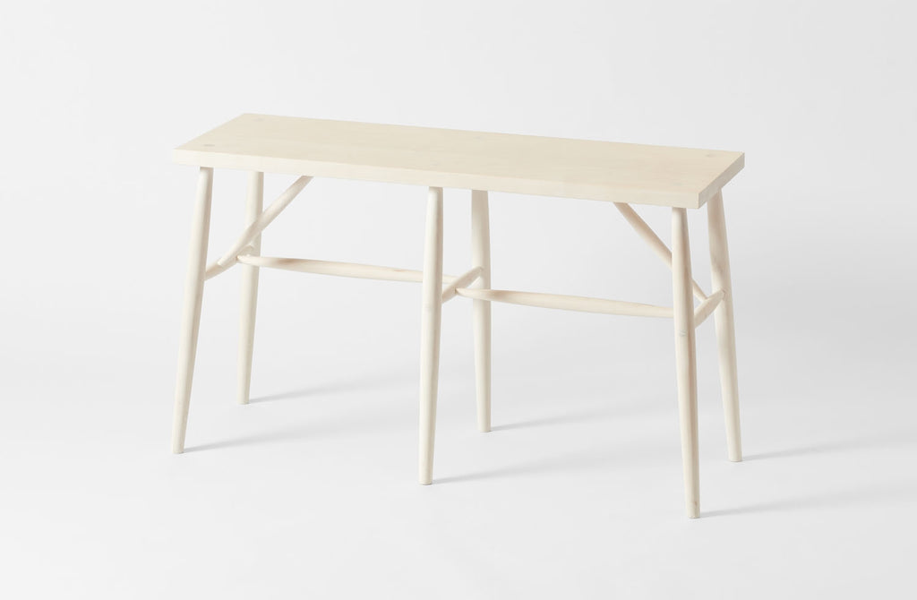 Sawkille 42 inch bleached maple bench.