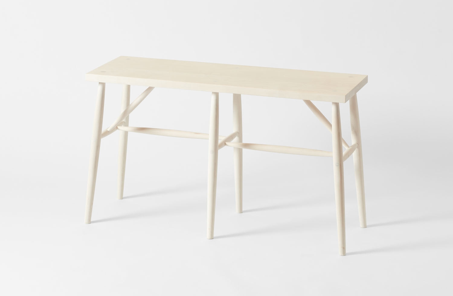 Sawkille 42 inch bleached maple bench.