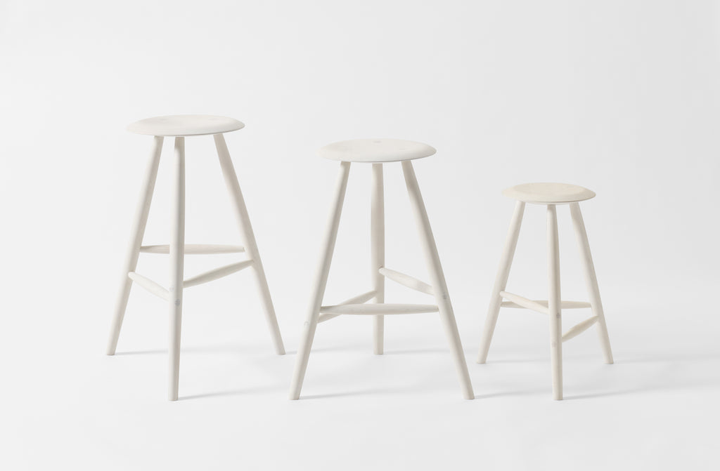 Sawkille Co. Bleached Maple Stools