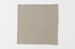 taupe napkin shot from above