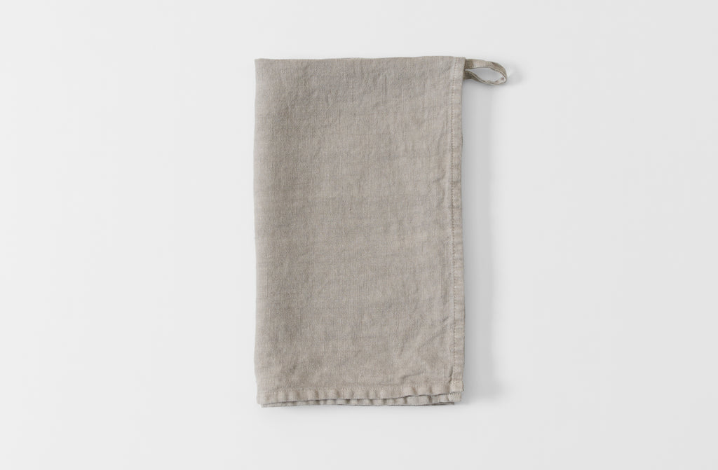 Taupe Linen Kitchen Towel – MARCH