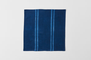 Indigo Double Stripe Tie Dye Napkin