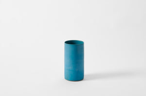 Tracie Hervy Turquoise Cylinder Vase