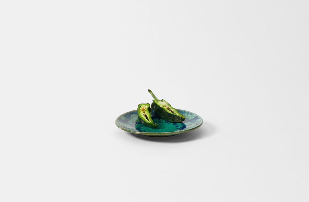 Turquoise Leaf Plate