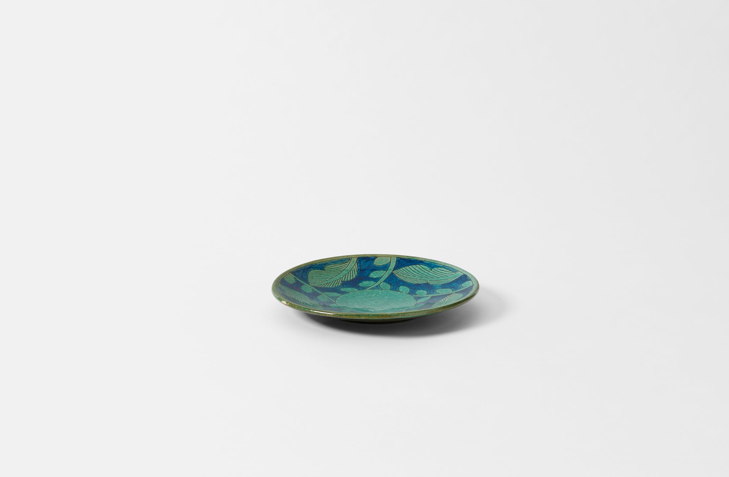 Turquoise Leaf Plate