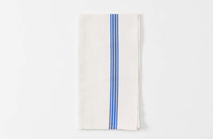 White and Blue Piano Stripe Kitchen Towel